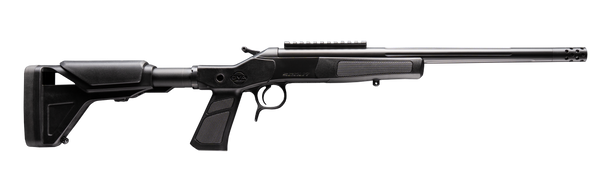 CVA CR4446XP Cascade XP-SB SBR 300 Blackout 1rd 16.50" Matte Stainless Steel Fluted Threaded Barrel & Receiver w/Picatinny Rail, Graphite Black Adj Buffer Tube Synthetic Stock, Black Grip