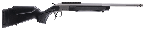 CVA CR4439S Scout Takedown 35 Whelen 1rd 22" Stainless Fluted Threaded Barrel, Stainless Steel Receiver w/Picatinny Rail, Adj Comb & LOP Black Synthetic Stock