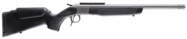 CVA CR4438S Scout Takedown 350 Legend 1rd 22" Stainless Fluted Threaded Barrel, Stainless Steel Receiver w/Picatinny Rail, Adj Comb & LOP Black Synthetic Stock