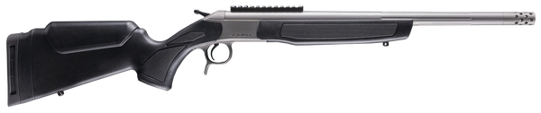 CVA CR4443S Scout Takedown 450 Bushmaster 1rd 22" Stainless Fluted Threaded Barrel, Stainless Steel Receiver w/Picatinny Rail, Adj Comb & LOP Black Synthetic Stock