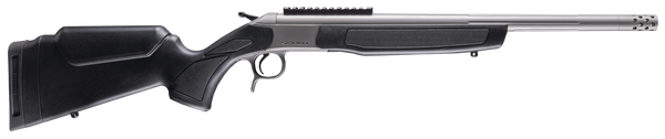 CVA CR4443S Scout Takedown 450 Bushmaster 1rd 22" Stainless Fluted Threaded Barrel, Stainless Steel Receiver w/Picatinny Rail, Adj Comb & LOP Black Synthetic Stock