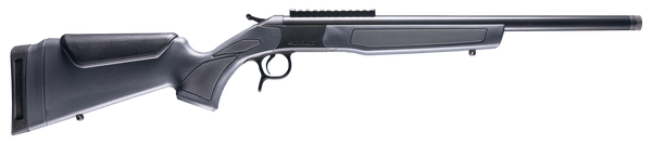 CVA CR4434 Scout  223 Rem 1rd 20" Blued Threaded Barrel, Blued Picatinny Rail Receiver, Fixed Stealth Gray Synthetic Stock