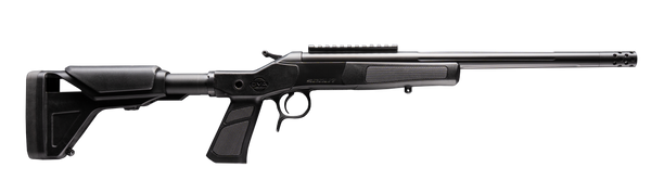 CVA CR4437XP Cascade XP-SB SBR 308 Win 1rd 16.50" Matte Stainless Steel Fluted Threaded Barrel & Receiver w/Picatinny Rail, Graphite Black Adj Buffer Tube Synthetic Stock, Black Grip
