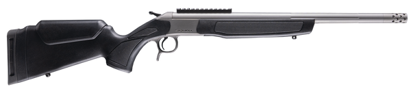 CVA CR4444S Scout Takedown 44 Mag 1rd 20" Stainless Fluted Threaded Barrel, Stainless Steel Receiver w/Picatinny Rail, Adj Comb & LOP Black Synthetic Stock