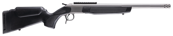 CVA CR4441S Scout Takedown 400 Legend 1rd 22" Stainless Fluted Threaded Barrel, Stainless Steel Receiver w/Picatinny Rail, Adj Comb & LOP Black Synthetic Stock