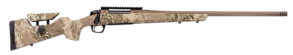 CVA CR3953 Cascade Long Range Hunter Full Size 308 Win 22" Smoked Bronze Cerakote Steel Threaded Barrel, Realtree Hillside Synthetic Stock