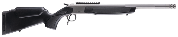 CVA CR4440S Scout Takedown 360 Buckhammer 1rd 22" Stainless Fluted Threaded Barrel, Stainless Steel Receiver w/Picatinny Rail, Adj Comb & LOP Black Synthetic Stock