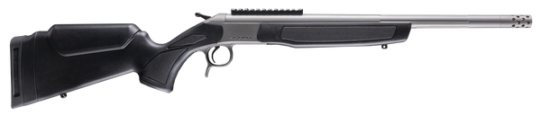 CVA CR4442S Scout Takedown 45-70 Gov 1rd 22" Stainless Fluted Threaded Barrel, Stainless Steel Receiver w/Picatinny Rail, Adj Comb & LOP Black Synthetic Stock