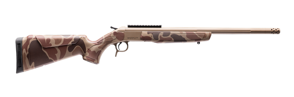 CVA CR4438DC Cascade Takedown 350 Legend 1rd 20" Flat Dark Earth Cerakote Stainless Steel Threaded Barrel & Receiver w/Picatinny Rail, Duck Camo Synthetic Stock