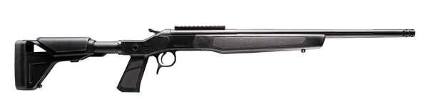 CVA CR4442XP Scout XP 45-70 Gov 1rd 20" Matte Stainless Steel Threaded Barrel & Receiver w/Picatinny Rail, Graphite Black Adjustable Synthetic Stock
