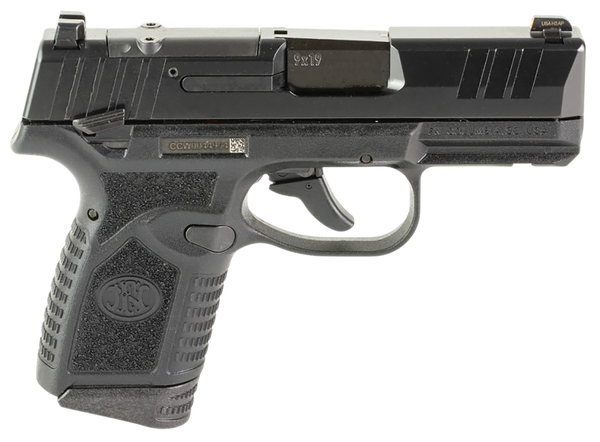FN 66101418 Reflex MRD 9mm Luger 15+1 11+1 3.30" Micro-Compact Frame Black PVD Optic Ready/Serrated Steel Slide w/Picatinny Rail Stippled Grip Ambidextrous