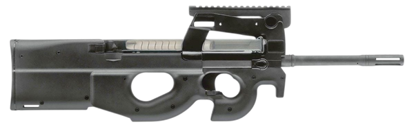 FN 3848950463 PS90  5.7x28mm 50+1 16" Black Ported Barrel, Black Aluminum Receiver, MIL-STD 1913 Rail, Matte Black Synthetic Bullpup Stock w/Thumbhole, Ambidextrous