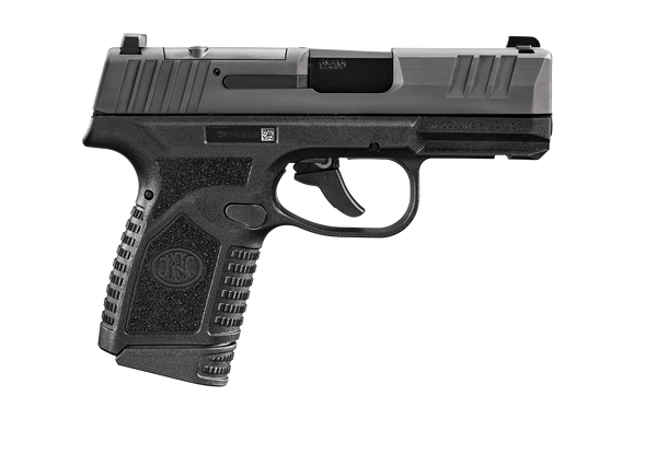FN 66101414 Reflex MRD Micro-Compact Frame 9mm Luger 10+1, 3.30" Black Target Crown Steel Barrel, Black PVD Optic Ready/Serrated Steel Slide & Polymer Frame w/Picatinny Rail, Ambidextrous