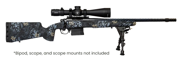 Horizon Firearms RF017S132214T19 Vandal Prime 6 Creedmoor 22" Black Spiral Fluted Threaded Barrel, Drilled & Tapped Receiver, Textured Iota EKO Carbon Fiber Stock