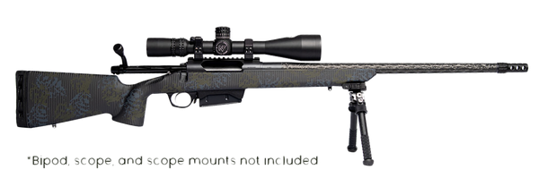 Iota Outdoors RF019C212216C20 Vandal Carbon II 300 Win Mag 22" Black Fluted Barrel, Black Drilled & Tapped Receiver, Black Iota EKO X Carbon Fiber Stock