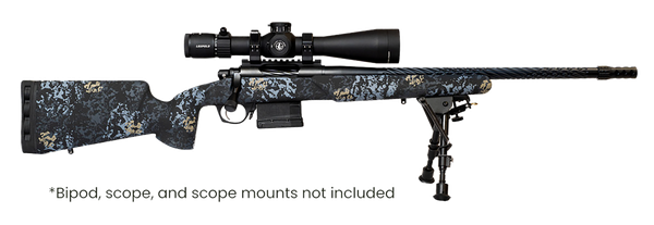 Horizon Firearms RF017S221814T19 Vandal Prime 22 Creedmoor 18" Black Spiral Fluted Threaded Barrel, Drilled & Tapped Receiver, Textured Iota EKO Carbon Fiber Stock