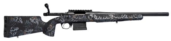 Horizon Firearms RF015P221814T21 Villain  22 Creedmoor 18" Black Fluted Threaded Barrel, Black Picatinny Rail Steel Receiver, Iota EKO Carbon Fiber Stock