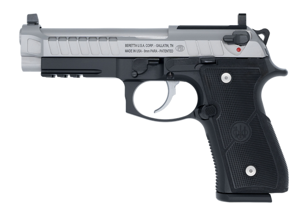 Langdon Tactical Tech 92E2TJRR Beretta 92 Elite  Full Size 9mm Luger 18+1 4.70" Stainless Barrel, Inox Stainless Steel Optic Ready/Serrated Slide, Black Anodized Aluminum Frame w/Picatinny Rail, Textu