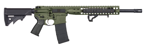 LWRC ICDIR3ODG16 DI  300 Blackout 30+1 16.10" Black Nitride Threaded Barrel, OD Green Receiver w/Picatinny, M-LOK Handguard, LWRC Adj Compact Black Polymer Stock, Black Magpul+ Grip, Ambidextrous