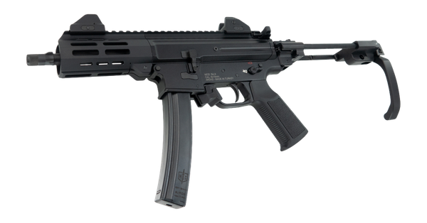 MAC 12755002 IX  9mm Luger 6.50" Black Anodized Threaded Barrel & Receiver w/Picatinny Rail, M-LOK Handguard, Black Polymer Tailhook Retractable Brace