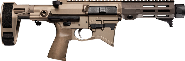 Maxim Defense  MD9 905 CQB 9mm Luger 5.50" Black Nitride Threaded Barrel, Arid Brown Anodized Aluminum Receiver w/Picatinny Rail, M-Rax/M-Slot Handguard, Arid Brown Polymer Maxim CQB Brace, Arid Brown