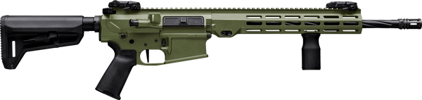 Maxim Defense MXM49684 MD10 L 308 Win 20+1 16" Fluted Barrel, Bazooka Green Cerakote Finish, M-LOK Handguard, Black Magpul Furniture, SL-K Stock, MVG Grip, MBUS Sights, Blackout Defense Flat Trigger