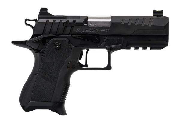 Oa Defense  2311 Pro Compact 9mm Luger 15+1 4.25" DLC Black Steel Optic Ready/Serrated Slide, Black Aluminum Frame w/Picatinny Rail, Black Polymer Grip, Ambidextrous