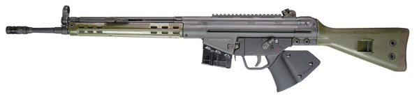 PTR 400 GIR *CA Compliant *Reconditioned 308 Win,7.62x51mm NATO 18" 10+1, Black Parkerized Reciever with Scope Mount, Green Synthetic Stock (Stock May Be Blemished), Black California Paddle Grip