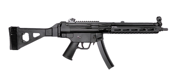 PTR 9LTBR-0090101 9LTBR  9mm Luger 30+1 12.50" Black Nitride Threaded Barrel, M-LOK Handguard, Black Anodized Aluminum Receiver w/Picatinny Rail, Black Synthetic SB Tactical Brace, Black Polymer Grip