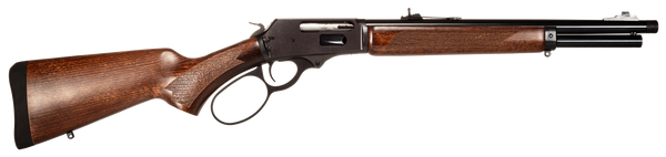 Rossi 954570161 R95 Trapper 45-70 Gov 5+1 16.50" Black Oxide Threaded Barrel, Black Oxide Drilled & Tapped Stainless Steel Receiver, Fixed Hardwood Stock