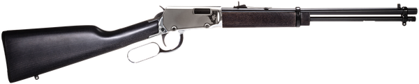 Rossi RL22181WD-NI Rio Bravo  22 LR 15+1 18" Black Polished Alloy Steel Barrel, Nickel Stainless Steel Receiver, Hardwood Fixed Stock, Right Hand