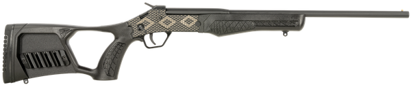 Rossi SSP1BKEN1 Tuffy Youth 410 Gauge with 18.50" Barrel, 1rd Capacity, Matte Black with Snakeskin Engraving Metal Finish & Black Fixed Thumbhole Stock Right Hand