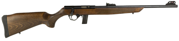 Rossi RB22L1811WD RB22  Full Size 22 LR 10+1 18" Matte Black Steel Barrel, Dovetail Base Steel Receiver, Hardwood Monte Carlo Stock