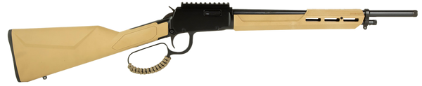 Rossi RL22161STFDE Rio Bravo Tactical 22 LR 10+1 16.50" Polished Black Oxide Steel Threaded Barrel, Picatinny Rail Matte Black Aluminum Receiver, Fixed Flat Dark Earth Synthetic Stock