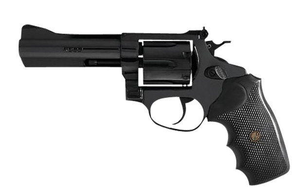 Rossi 2-RM661 RM66  Medium Frame 38 Special +P/357 Mag 6 Shot, 6" Black Stainless Steel Barrel, Cylinder & Frame, Black Textured Rubber Grip, Hammer Block Safety, Exposed Hammer