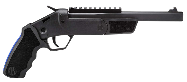 Rossi SSPB9-BKKIT Brawler  45 Colt (LC)/410 Gauge 1rd 9", Black, Textured Rubber Grips,  Optics Mount, Include Holster