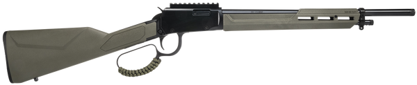 Rossi RL22161STOD Rio Bravo Tactical 22 LR 10+1 16.50" Polished Black Oxide Steel Threaded Barrel, Picatinny Rail Matte Black Aluminum Receiver, Fixed OD Green Synthetic Stock