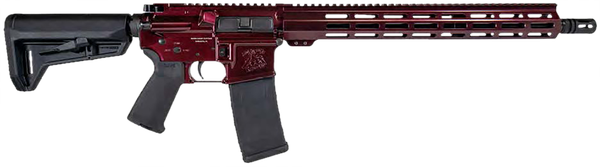 Shark Coast Tactical 300-040-1000-00 Blaze  5.56 NATO 30+1 16" Black Nitride Threaded Barrel, Red Blaze Cerakote Picatinny Rail Aluminum Receiver, Magpul SL-K Black Polymer Stock, Black Polymer Grip