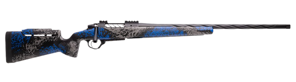 Seekins Precision 0011710323-F Havak PH3 6.5 Creedmoor 24" Black Fluted Threaded Barrel, Black Picatinny Rail Steel Receiver, Adj Cheek Riser Glacier Shadow Synthetic Stock