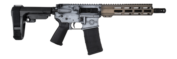 Shark Coast Tactical SCC07534WHOG-P Warthog 5.56 NATO 30+1 10.50" Black Nitride Threaded Barrel, Aluminum Receiver w/Picatinny Rail, M-LOK Handguard, Polymer SB Tactical SBA3 Brace, Magpul MOE Grip, R
