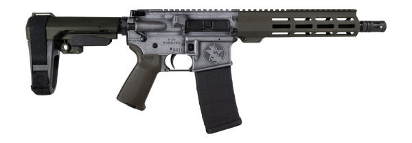 Shark Coast Tactical SCC07336BOMB-P Bomber 5.56 NATO 30+1 10.50" Black Nitride Threaded Barrel, Aluminum Receiver w/Picatinny Rail, M-LOK Handguard, Polymer SB Tactical SBA3 Brace, Magpul MOE Grip, Ri