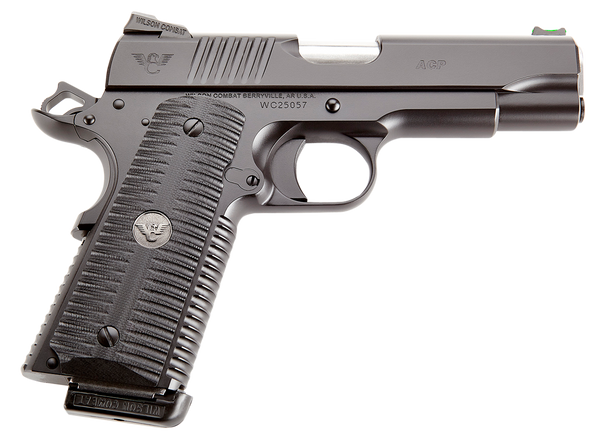 Wilson Combat ACPCOM9 ACP Commander 9mm Luger 10+1 4.25" Stainless Match Grade Barrel, Black Serrated Carbon Steel Slide, Black Armor-Tuff Carbon Steel Frame w/Beavertail, Black G10 Eagle Claw Grip