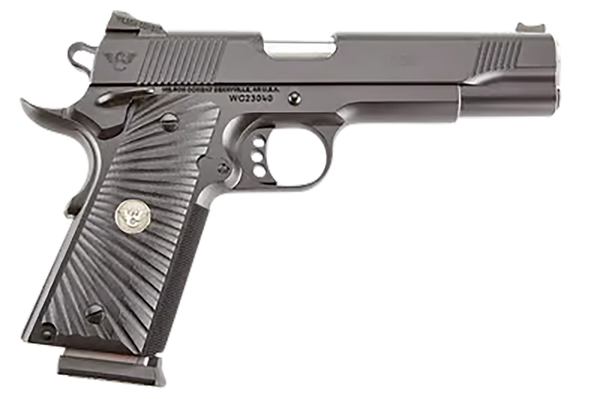 Wilson Combat CQBFS9A CQB  Full Size Frame 9mm Luger 10+1 5" Match Grade Barrel, Black Serrated Carbon Steel Slide, Black Armor-Tuff Carbon Steel Frame w/Beavertail, Black G10 Starburst Grip