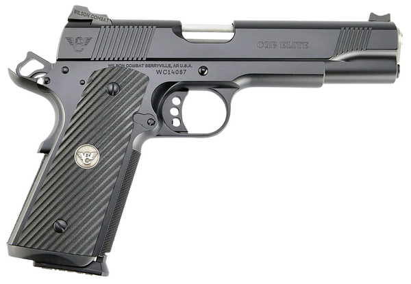 Wilson Combat CQBEFS9 CQB Elite 9mm Luger 10+1 5" Match Grade Barrel, Black Serrated Carbon Steel Slide, Black Armor-Tuff Carbon Steel Frame w/Beavertail, Black G10 Grip