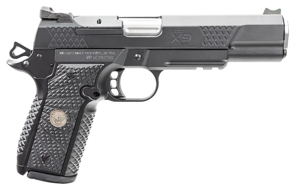 Wilson Combat 2EDCXLPR9 EDC X9 2.0 Compact Frame 9mm Luger 15+1 5" Steel Barrel, Black Armor-Tuff Serrated Stainless Steel Slide, Aluminum Frame w/Picatinny Rail, Black G10 Starburst Grip