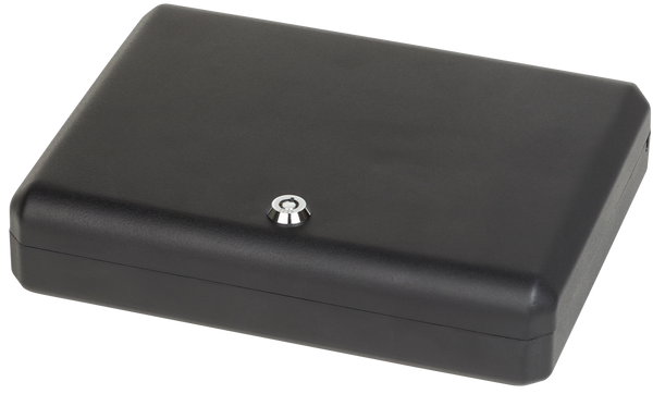 Bulldog BD1128 Pesonal Vault  Large Key Entry Black Steel Holds 1 Handgun 11" H x 8.50" W x 2.25" D