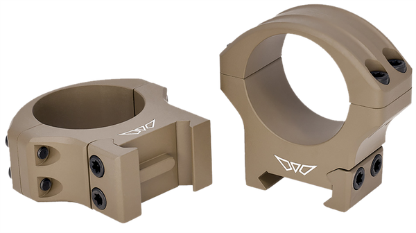 Warne 8521DE HyperLite  Dark Earth Cerakote MagnaFusion Alloy 34mm Tube Maxima/Weaver/Picatinny