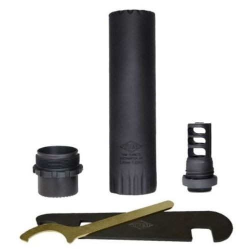 YHM TURBO T3 5.56 SUPPRESSOR WITH MUZZLE BRAKE