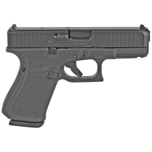 Glock 19 Gen 5 MOS FS 9mm Luger, 4.02" Barrel, 15+1, Black nDLC 