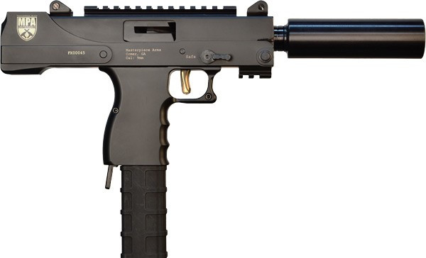 MPA DEFENDER 9MM SIDE-COCKER 4.5" THREADED BLACK 30RD